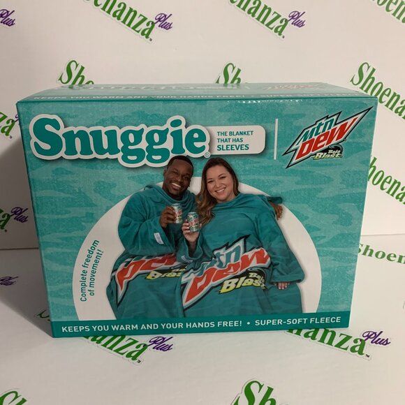 Snuggie Blanket Mtn Mountain Dew Baja Blast Fleece Adults One Size 71" x 54" - Picture 1 of 6